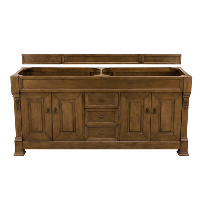 Fireside Lodge Derecho 72" Double Bathroom Vanity Base Only in Brown ...